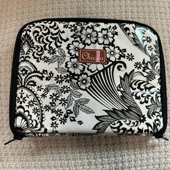 Zippered Travel Floral Makeup Cosmetic Skincare Organizer Case w/Inside Pockets - Picture 1 of 4